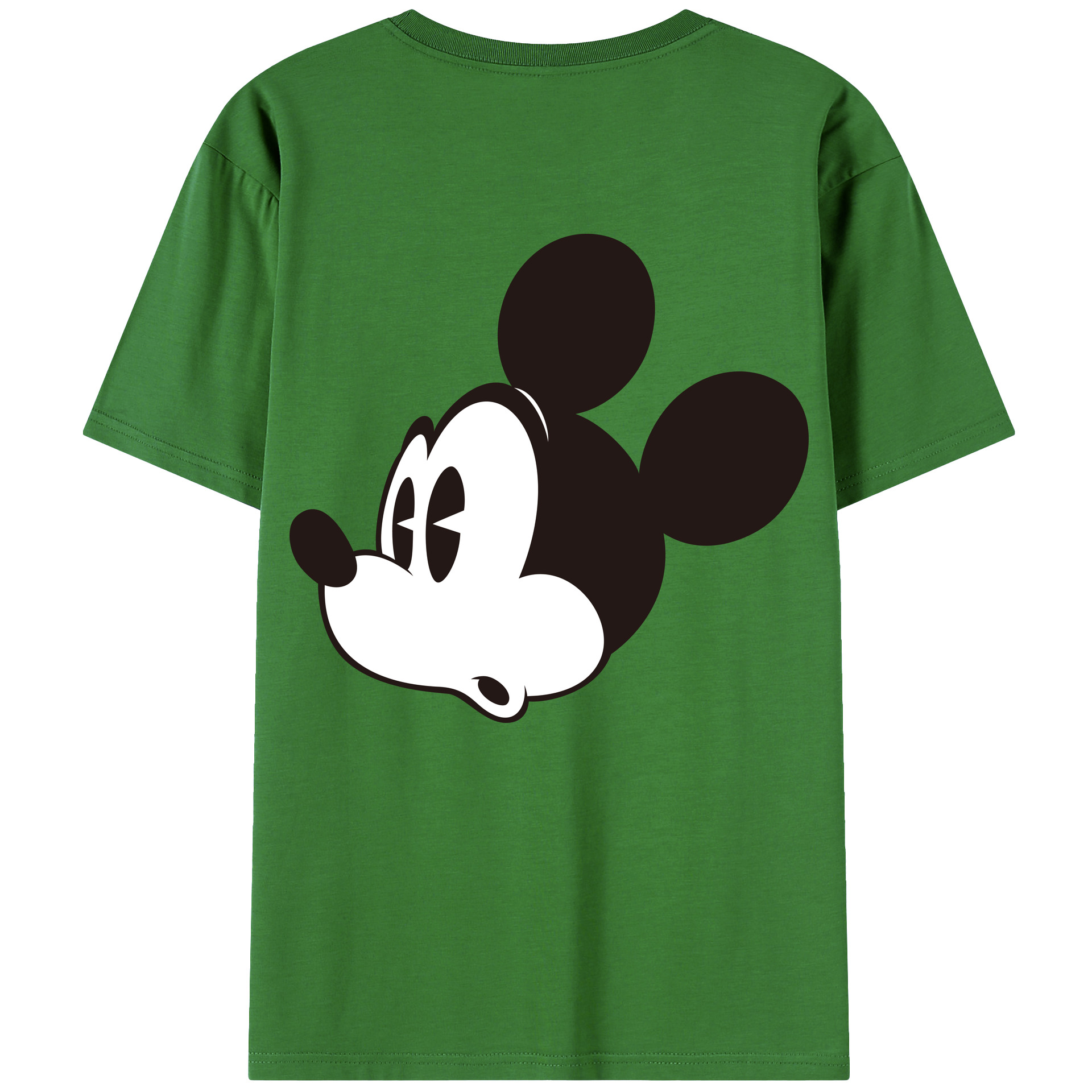 （画像用） ミッキーマウス Mickey Mouse レディース半袖Tシャツ(バックプリント)